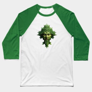 The Mountain Mens Celtic Wiccan Pagan Green Man Baseball T-Shirt